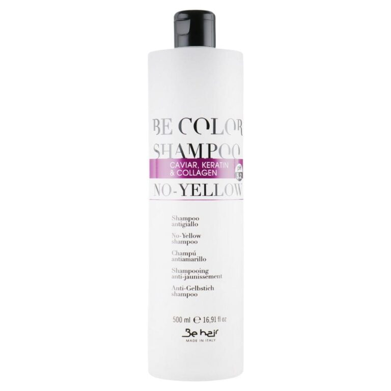 Be Hair BE COLOR šampūnas – NO YELLOW (pH5.2) šviesintiems/žiliems plaukams