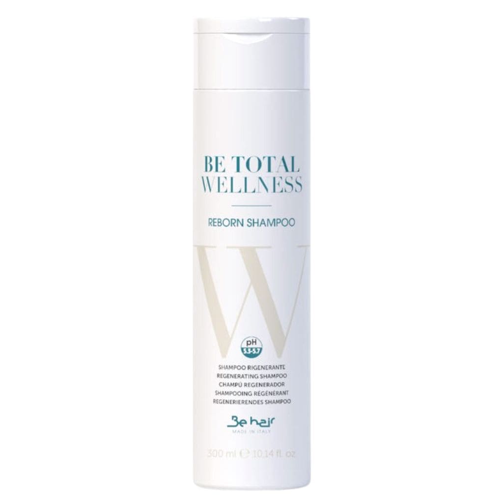 Be hair šampūnas silpniems, slenkantiems plaukams BE TOTAL WELLNESS – REBORN (pH5.3-5.7)