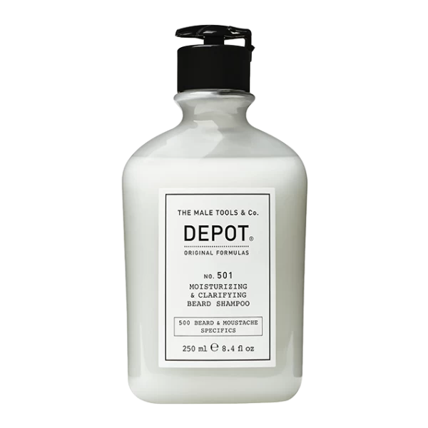 Nr. 501 MOISTURIZING&CLARIFYING BEARD SHAMPOO drėkinamasis ir valomasis barzdos šampūnas