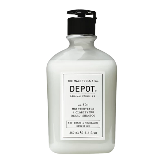Nr. 501 MOISTURIZING&CLARIFYING BEARD SHAMPOO drėkinamasis ir valomasis barzdos šampūnas