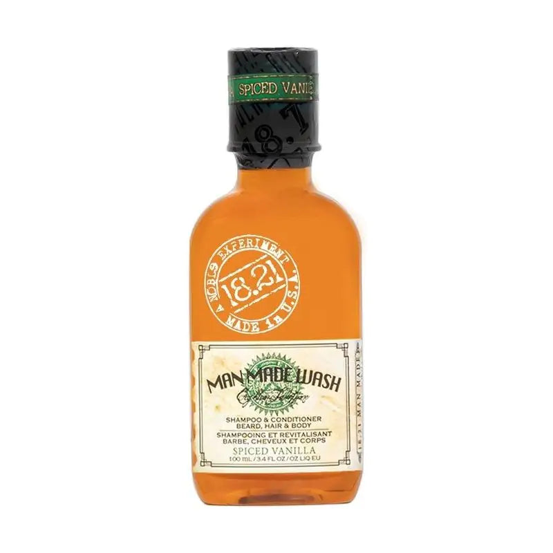 Daugiafunkcė priemonė vyrams 3 in 1: stiprinamasis šampūnas, kondicionierius ir kūno prausiklis viename 18.21 Man Made Wash Spiced Vanilla