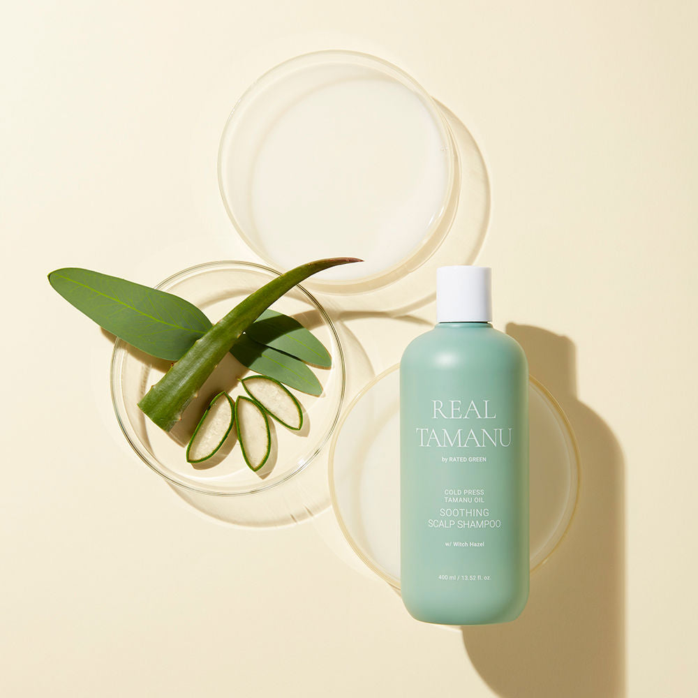 REAL TAMANU Raminantis plaukų šampūnas “Cold Press Tamanu Oil Soothing Scalp Shampoo”
