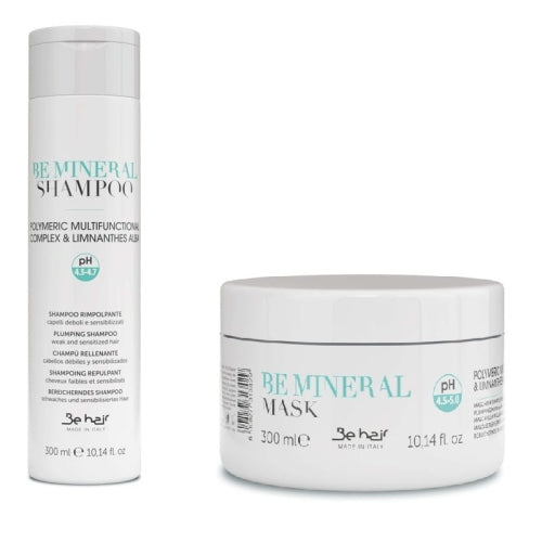 Be hair rinkinys silpniems, ploniems, plaukams BE MINERAL