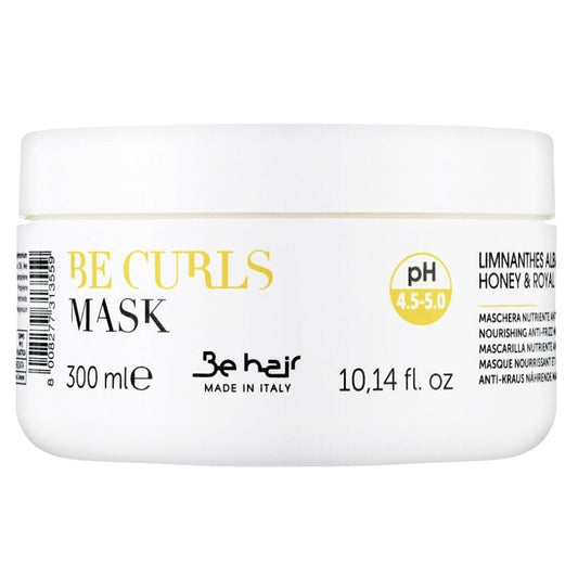 Be hair maitinanti-drėkinanti kaukė banguotiems pažeistiems, elastingumą praradusiems plaukams BE CURL (pH4,5-5)