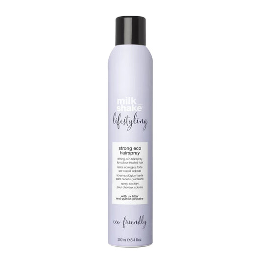 ECO STRONG HAIRSPRAY stiprios fiksacijos ekologiškas lakas dažytiems plaukams