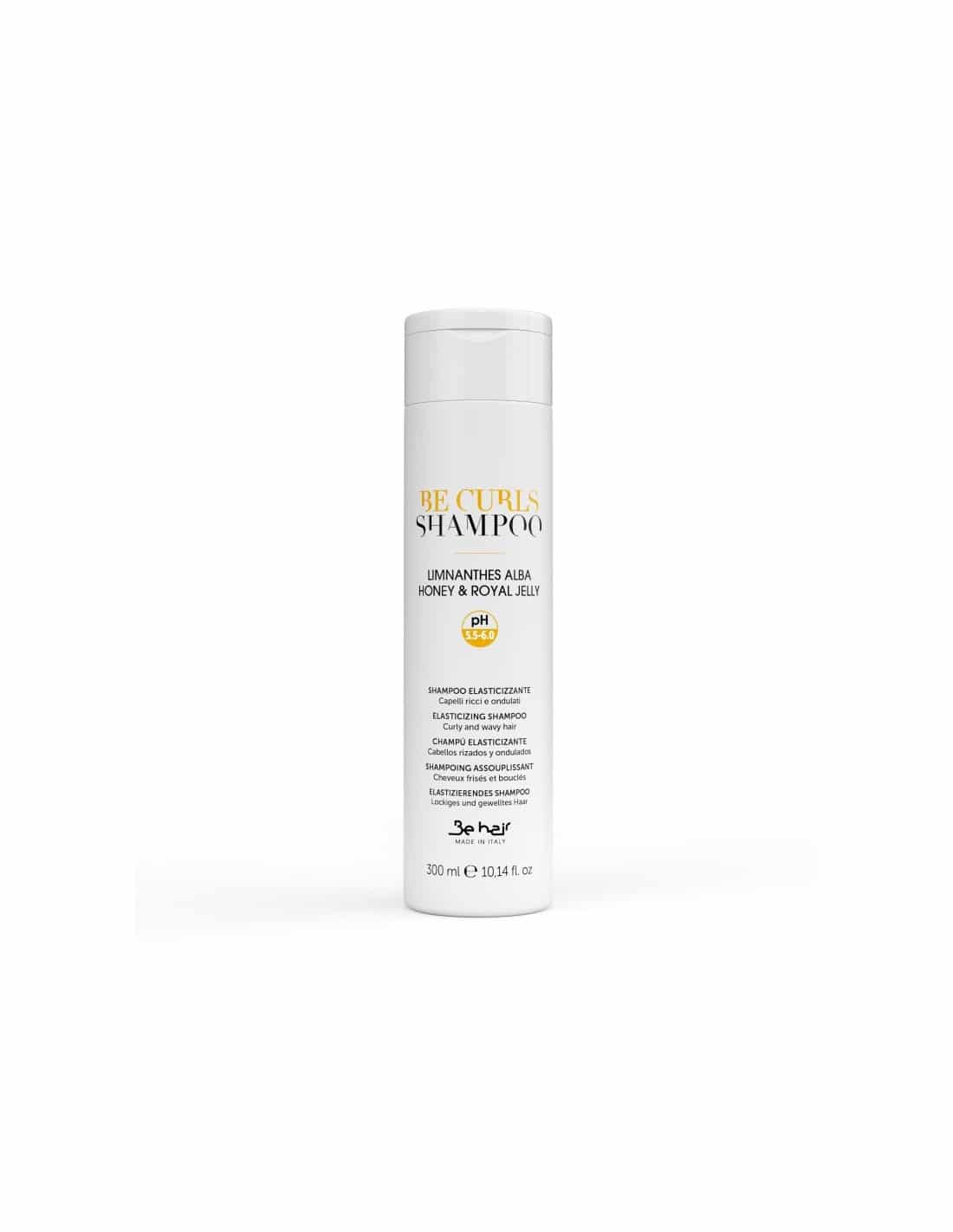 Be hair šampūnas garbanotiems pažeistiems, elastingumą praradusiems plaukams BE CURL (pH5.5-6)