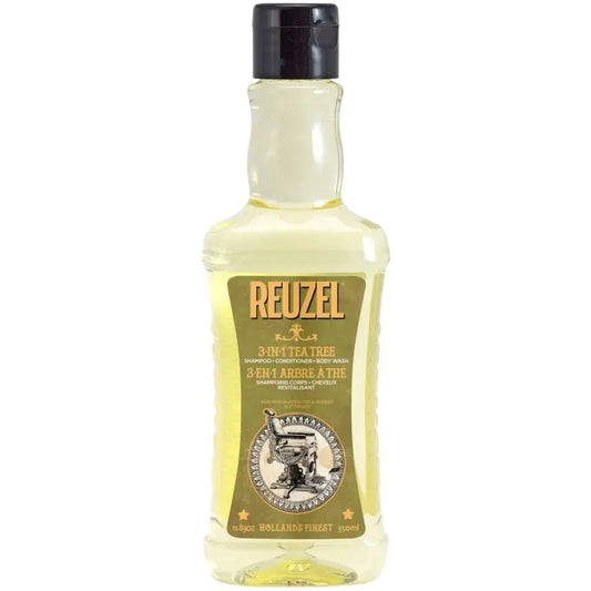 Daugiafunkcė priemonė REUZEL 3 in 1 Tea Tree Shampoo
