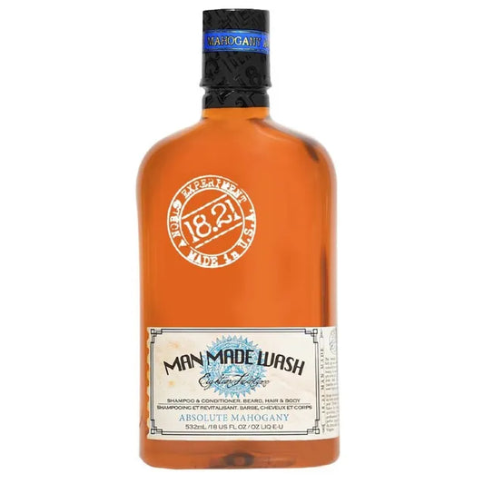 Daugiafunkcė priemonė vyrams 3 in 1: stiprinamasis šampūnas, kondicionierius ir kūno prausiklis viename 18.21 Man Made Wash Absolute Mahogany