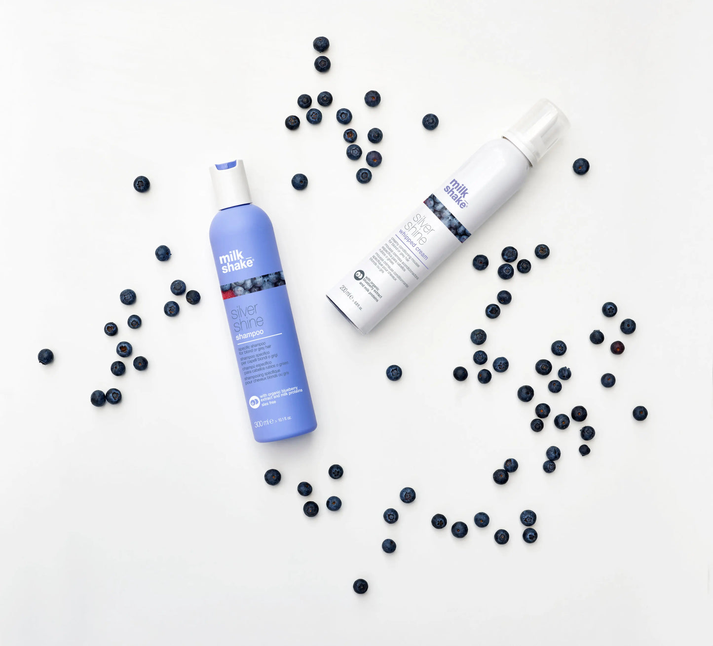 SILVER SHINE WHIPPED CREAM kondicionuojančios putos plaukų struktūrai su mėlynu pigmentu