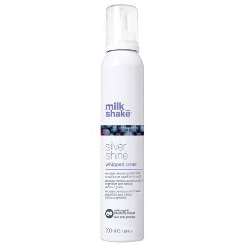 SILVER SHINE WHIPPED CREAM kondicionuojančios putos plaukų struktūrai su mėlynu pigmentu