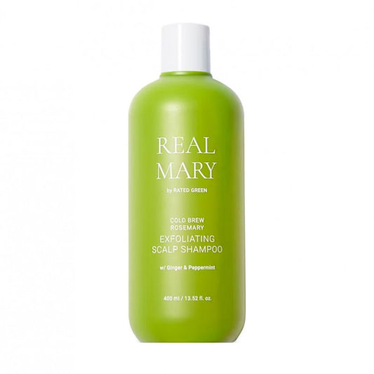 REAL MARY Galvos odą valantis šampūnas „Cold Brew Rosemary Exfoliating Scalp Shampoo“