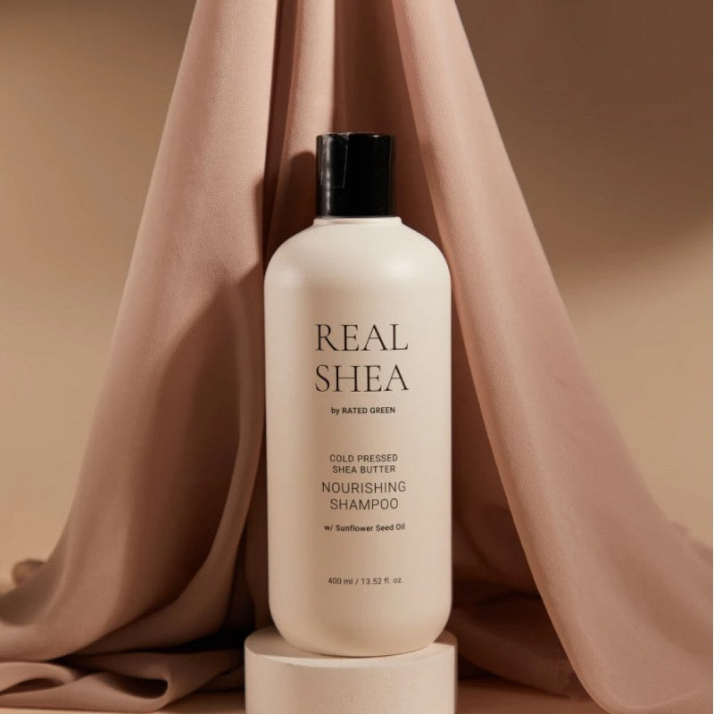 REAL SHEA Maitinamasis šampūnas „Cold Pressed Shea Butter Nourishing Shampoo“