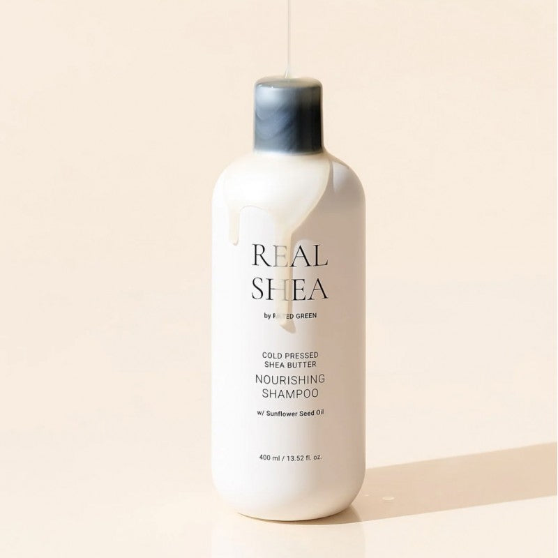 REAL SHEA Maitinamasis šampūnas „Cold Pressed Shea Butter Nourishing Shampoo“