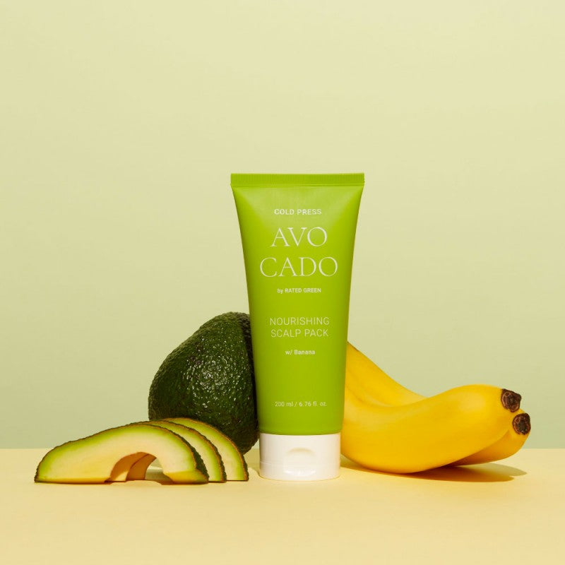 AVO CADO Maitinanti plaukų kaukė "Cold Press Avocado Nourishing Scalp Pack w/ Banana"