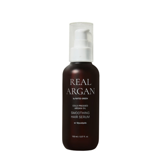 REAL ARGAN Glotninantis serumas plaukams su Argano aliejumi "Cold Pressed Argan Oil Smoothing Hair Serum"
